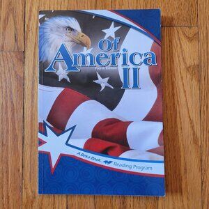Abeka Of America II Book Home School Reader Literature Summer Reading Grade 6